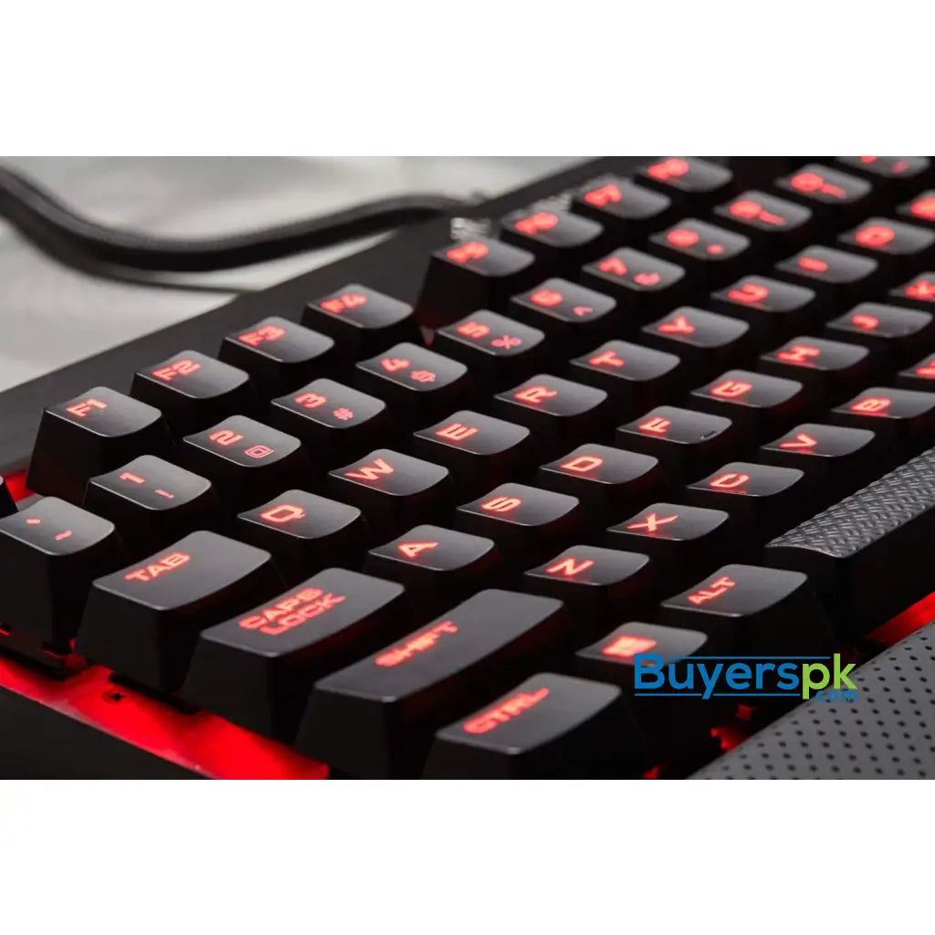 CORSAIR K70 LUX Mechanical Gaming Keyboard - Backlit Red LED - USB Passthrough & Media Controls - Linear & Quiet - Cherry MX Red - Keyboard CORSAIR K70 LUX Mechanical Gaming Keyboard - Backlit Red LED - USB Passthrough & Media Controls - Linear & Quiet - Cherry MX Red - Keyboard